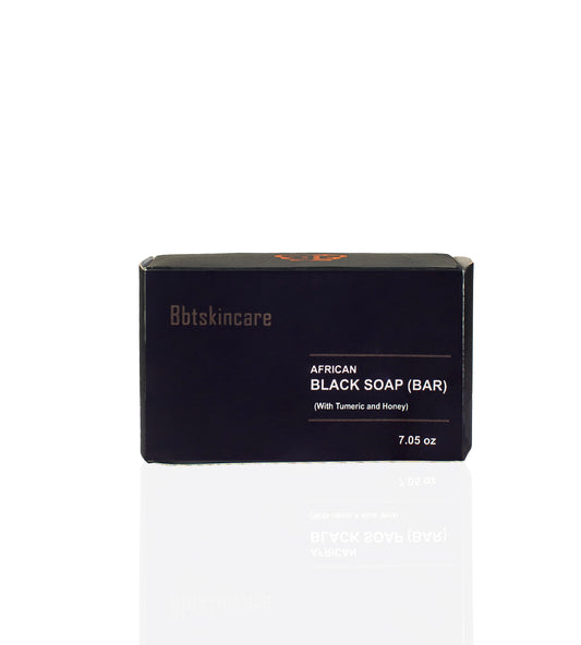 AFRICAN BLACK SOAP BAR  (Tumeric + honey)